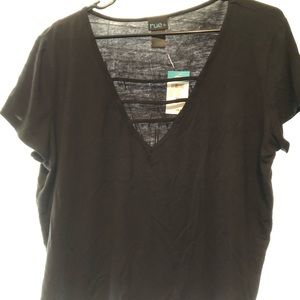 NWT, black crop top